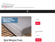 Tablet Screenshot of mattress-inquirer.com